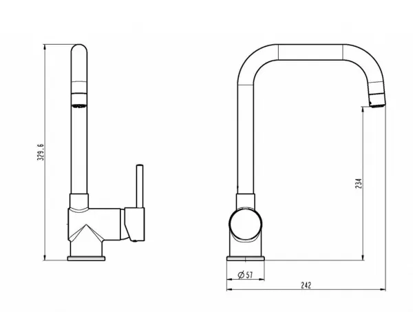 Eisl Kuchynská batéria Futura (čierna)