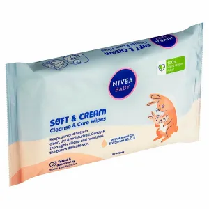 NIVEA BABY Soft & Cream čistiace utierky 57 ks