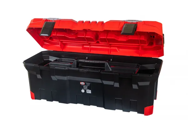 Prosperplast Kufr na nářadí TITANIO černo-červený, varianta 75,2 cm