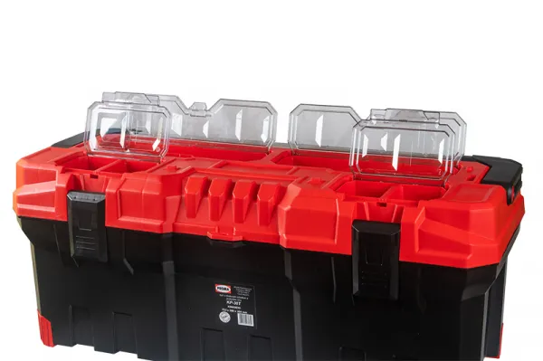 Prosperplast Kufr na nářadí TITANIO černo-červený, varianta 75,2 cm