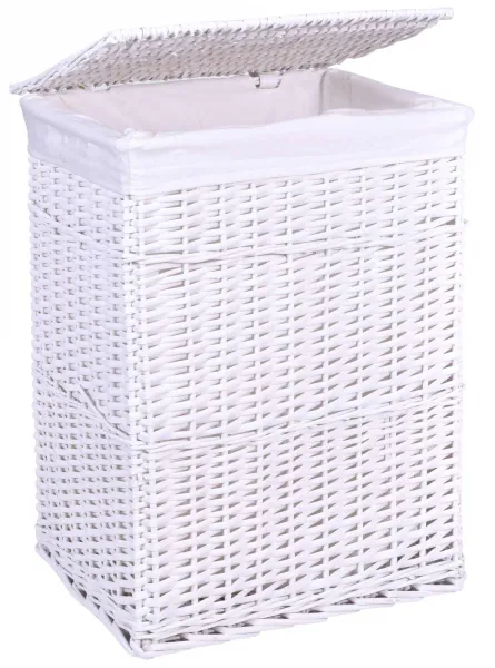 Prútený kôš biely 114 L