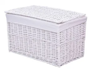 Prútený kufor biely 105 L