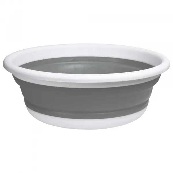 Okrúhla misa 37 cm bielo-sivá ELBA COMPACT 9 litrov