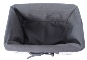 Prútený kôš 30x20x15 cm - biely a sivý