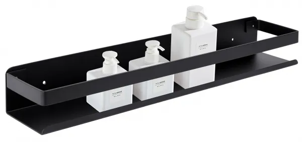 Kúpeľňová polička Megara Loft 50 cm čierna