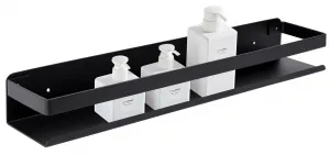 Kúpeľňová polička Megara Loft 50 cm čierna