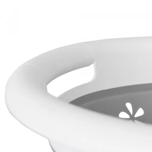 Oválna skladacia misa 50 x 37 cm bielo-sivá OVAL COMPACT 25L