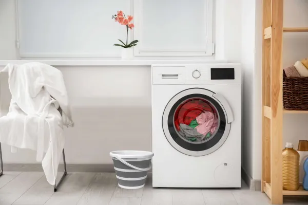 Asmar 10 litrové kompaktné skladacie vedro 32 cm bielo-sivé