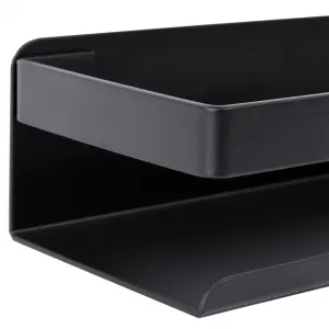 Kúpeľňová polička Megara Loft 50 cm čierna