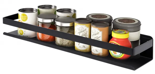 Kúpeľňová polička Megara Loft 50 cm čierna