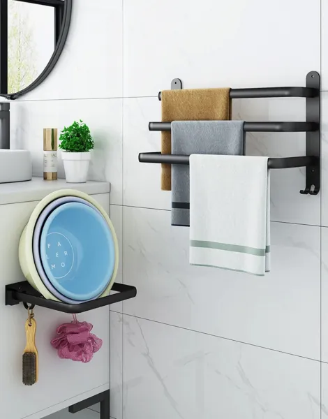Vešiak Athos 30 cm čierny loft