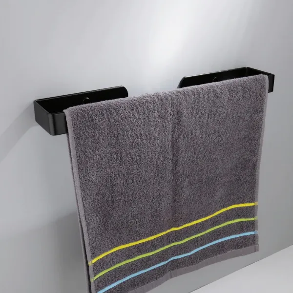 Kovový nástenný vešiak Kasos 30 cm čierny loft