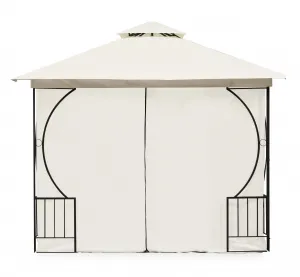Záhradný altánok Outsunny s moskytiérou 3x3m BEIGE