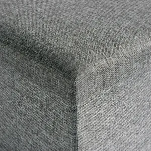 DIEGO látkový skladací puf sivý veľkosť XL