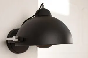 LuxD 16802 Nástenná lampa STAGE čierno zlatá