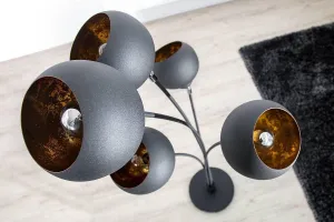LuxD 18117 Stojanová lampa 5 Sigma 170cm zlatá Stojanové svietidlo