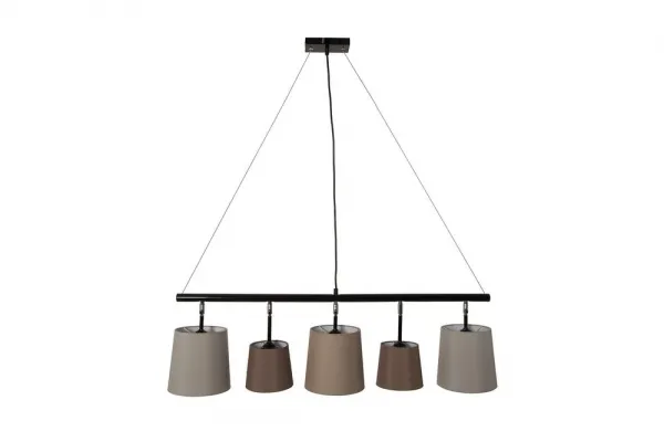 LuxD 22862 Závesné svietidlo Shadow 100 cm čierna - zlatá závesné svietidlo