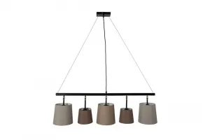 LuxD 22862 Závesné svietidlo Shadow 100 cm čierna - zlatá závesné svietidlo