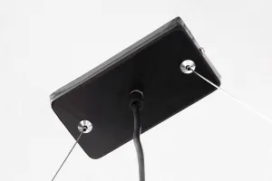 LuxD 22862 Závesné svietidlo Shadow 100 cm čierna - zlatá závesné svietidlo