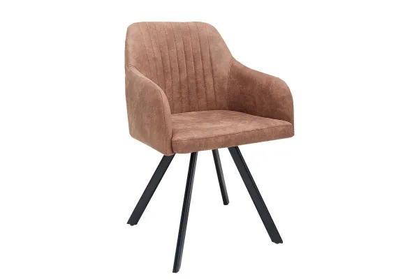 LuxD Dizajnové kreslo Mallory vintage hnedé