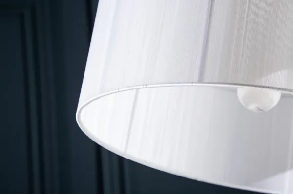 Stojací lampa JEREVAN Dekorhome Biela