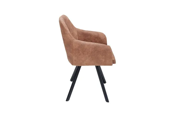 LuxD Dizajnové kreslo Mallory vintage hnedé