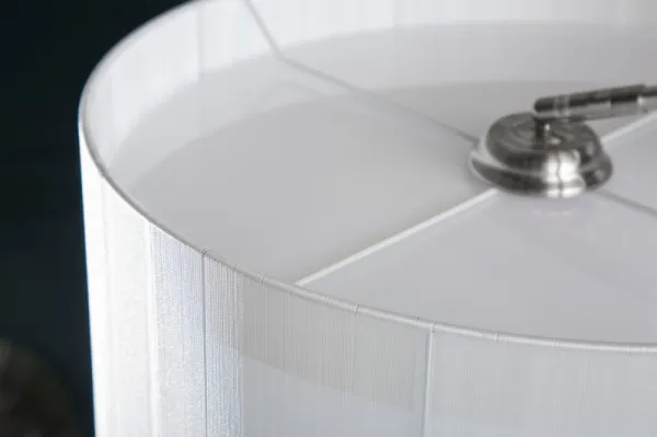 Stojací lampa JEREVAN Dekorhome Biela