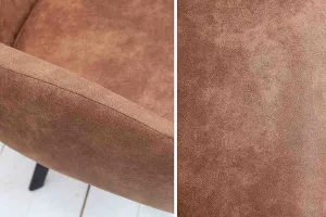 LuxD Dizajnové kreslo Mallory vintage hnedé
