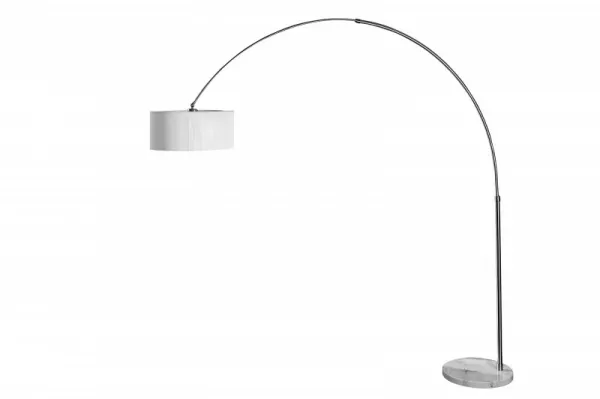 Stojací lampa JEREVAN Dekorhome Biela