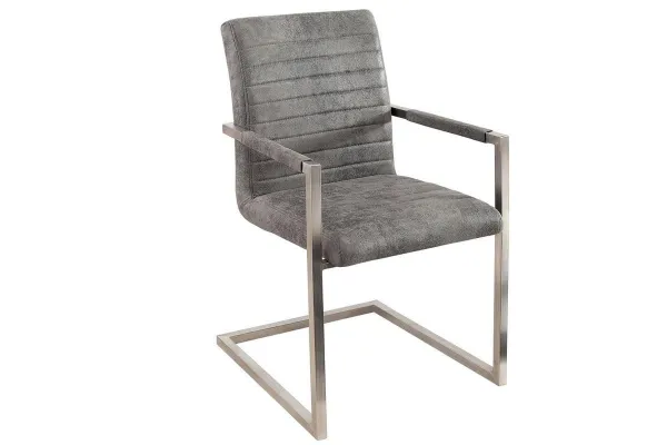LuxD 18080 Stolička Imperium Antik sivá