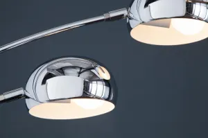 Stojací lampa QUITO Dekorhome Chróm