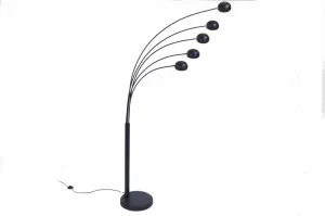 Stojací lampa QUITO Dekorhome Čierna