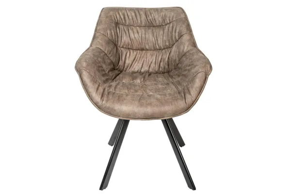 LuxD Dizajnové kreslo Kiara sivohnedé taupe