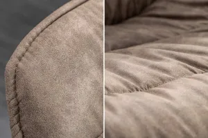 LuxD Dizajnové kreslo Kiara sivohnedé taupe