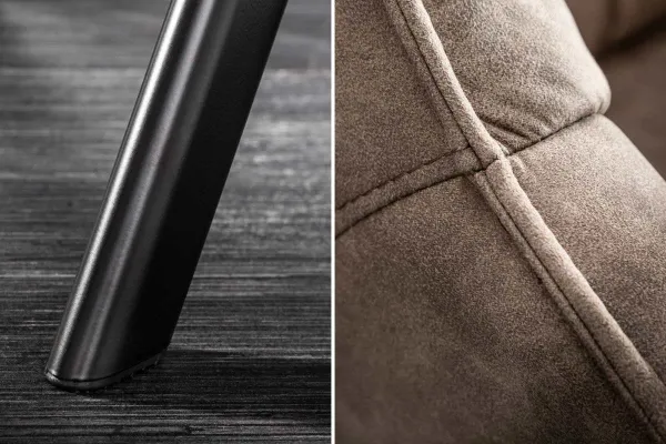 LuxD Dizajnové kreslo Kiara sivohnedé taupe