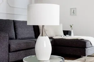LuxD 18131 Stolná lampa Aaria 60 cm biela