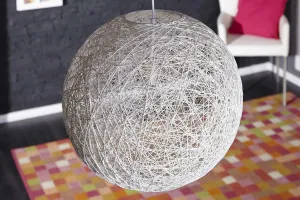 Závesná lampa FUNAFUTI 45 cm Dekorhome Biela