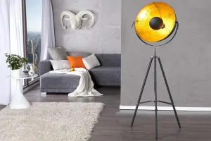LuxD 20499 Stojanová lampa STAGE 140 čierno zlatá Stojanové svietidlo