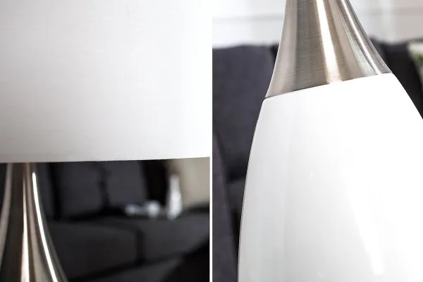 LuxD 18131 Stolná lampa Aaria 60 cm biela
