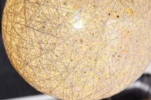 Závesná lampa FUNAFUTI 45 cm Dekorhome Biela