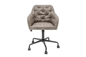 LuxD Kancelárske kreslo Kiara, sivohnedé taupe