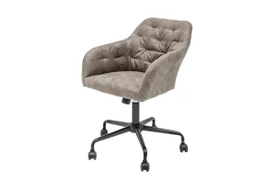 LuxD Kancelárske kreslo Kiara, sivohnedé taupe