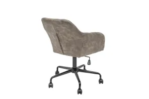LuxD Kancelárske kreslo Kiara, sivohnedé taupe