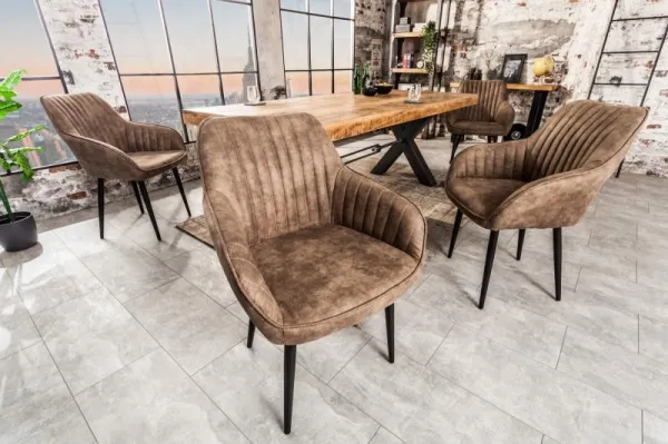 LuxD Dizajnové kreslo Esmeralda sivobéžové