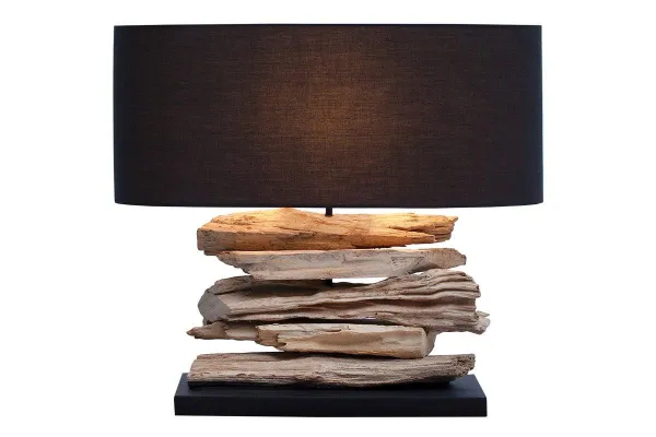 Stolová lampa BANJUL Dekorhome Čierna