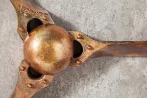 LuxD Nástenná dekorácia Wade 90 cm medená