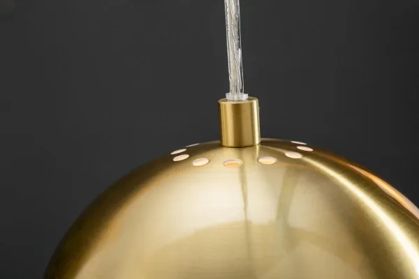 LuxD 21372 Dizajnová závesná lampa Giovani 3 zlatá závesné svietidlo