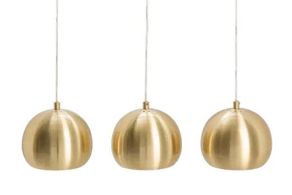LuxD 21372 Dizajnová závesná lampa Giovani 3 zlatá závesné svietidlo