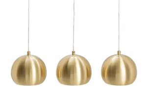 LuxD 21372 Dizajnová závesná lampa Giovani 3 zlatá závesné svietidlo