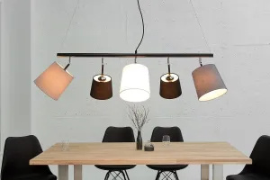 LuxD 22862 Závesné svietidlo Shadow 100 cm čierna - zlatá závesné svietidlo